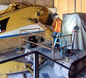 Highly durable buildings that offer portability are ideal for operations that must perform heavy equipment maintenance on the go. Photo courtesy of Bailey Rory (June 2016 PP&E article)