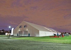 The building's frames are triple galvanized so they can resist corrosive environments, according to ClearSpan. Photo courtesy of ClearSpan.
