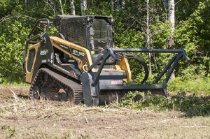 ASV RT-120F compact track loader for forestry uses