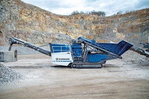 The MCO 11i PRO cone crusher achieves an output of up to 518 short tph, according to Kleemann.