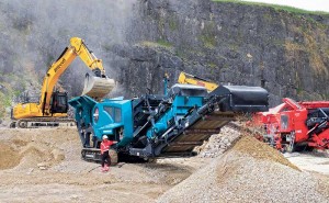 The impact a future MSHA regulation on silica will have on operations using portable crushing and screening equipment is to be determined. Photo by Darren Constantino 