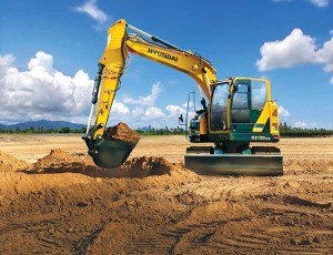The Hyundai HX130LCR is the third compact-radius excavator model in the company’s HX series product line. Photo courtesy of Hyundai.
