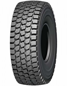 The 20.5R25 AS-3A tire has a 40/32-in. tread depth for improved traction. Photo courtesy of Goodyear.