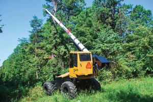 Morbark acquired Rayco Manufacturing's line of equipment, which includes the AT71 aerial trimmer. Photo courtesy of Morbark.