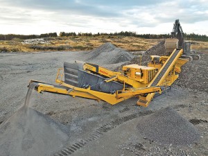 About one in five aggregate producers say they’ll make a portable plant purchase sometime in 2018. Photo courtesy of Keestrack