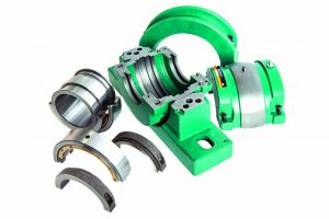 Timken’s split cylindrical roller bearing housed units reduce maintenance time and cost, according to the company. Photo courtesy of The Timken Company.