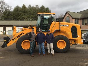 From left to right: Steve Miller (vice president of sales at Butler Equipment), Chad Parker (senior product specialist and sales trainer at HCEA) and Andy Mayek (sales manager at Butler Equipment). Photo courtesy of HCEA