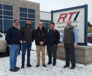 Hyundai Construction Equipment Americas and RTI Equipment Solutions management following the partnership agreement between the two companies. Photo courtesy of HCEA