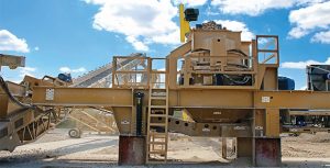 The addition of a 6-ft. x 20-ft. Vibro-King TL portable screening plant was one of several Con-Agg Companies made to its Auxvasse, Missouri, operation: Photo courtesy of Telsmith