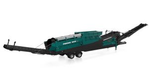 The 1600 wheeled trommel machine from Powerscreen. Photo courtesy of Powerscreen. 