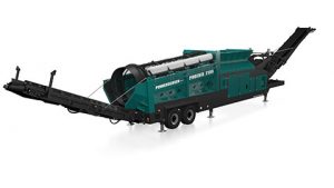 The 2100 trommel machine from Powerscreen. Photo courtesy of Powerscreen. 