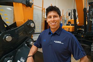 Tito Sosa joins Hyundai Construction Equipment Americas as a product specialist and sales trainer. Photo courtesy of Hyundai