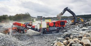 The UJ440i is fitted with the Sandvik CJ412 jaw. Photo courtesy of Sandvik Mining & Rock Technology