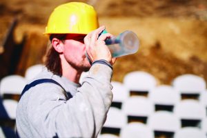 Heat safety worker