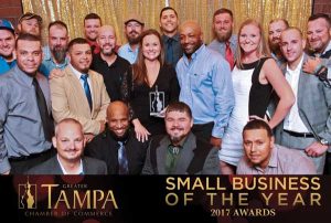 Davis Industrial Tampa’s 2017 Small Business of the Year award. Photo: Stephenie Davis