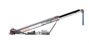 Mobility is one of the most important functions of the ship-loading TeleStacker conveyor, Superior says. Photo: Superior Industries