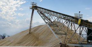 Both crushed stone and sand and gravel production were up in the second quarter of 2021, the U.S. Geological Survey reports. Photo: P&Q Staff