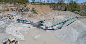 Aggregate production volumes trended upward in 2021 across the U.S. Photo: Powerscreen Crushing & Screening