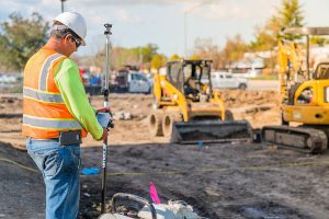 Topcon's MC-Mobile portable machine control solution provides the experience and performance benefits of full-size machine control guidance solutions for compact excavators, skid steers and compact track loaders. Photo: Topcon Positioning Group