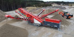 Sandvik Mobile Crushers & Screens introduced the QA452 triple deck mobile screen, which it says provides enhanced productivity, sustainability, flexibility connectivity and safety. Photo: Sandvik Mining & Rock Solutions