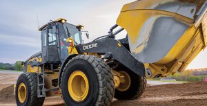 Users of the 644 G-tier wheel loader can customize the machine through a variety of base-level packages. Photo: John Deere