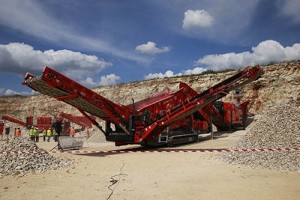Terex Finlay I-140 and 893 at the company's open days. Photo courtesy of Terex Finlay