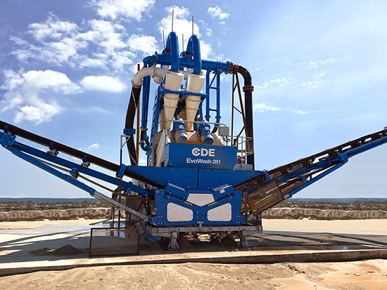Inside an Oldcastle site with a new wash plant