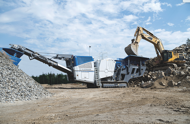 Jaw crushing plant joins the Kleemann family