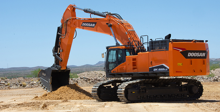 Excavator model is Doosan’s largest to date