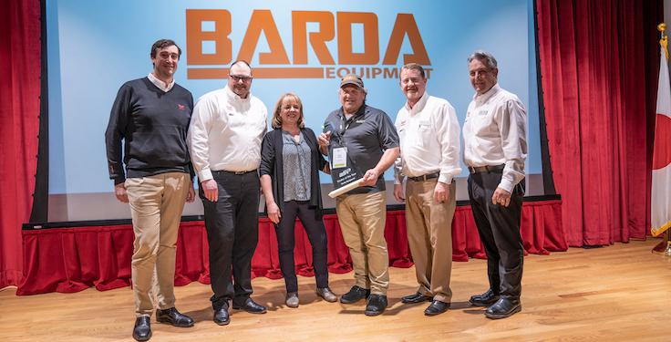 ASV recognized Barda Equipment as the 2022 Large Market winner. Photo: ASV