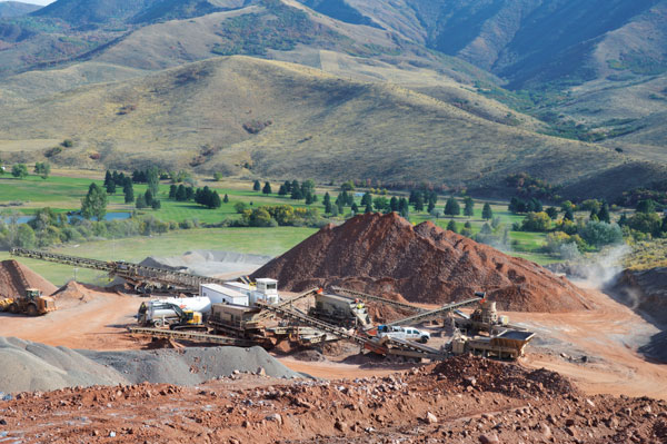 Although aggregate production was trending down nationwide this year, those processing crushed stone, sand and gravel largely say their operations remain busy. Photo: Portable Plants Staff