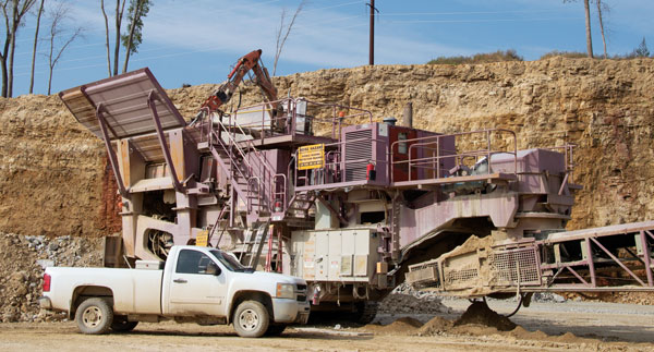 Portable crushing plants have become more prevalent over the years as aggregate producers look to open up new pits and quarries. Photo: Portable Plants Staff