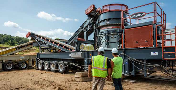 Superior Industries’ Matt Voigt says fixed plant operators are currently turning to portable plants as a solution to augment what they’re already doing. Photo: Superior Industries