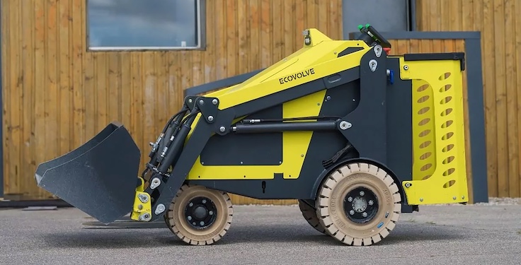 The Ecovolve EL500 mini loader is designed for demanding applications, while maintaining a small footprint. (Photo: Brokk)